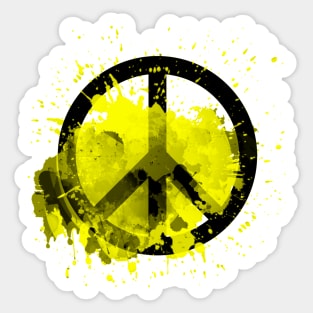 Peace of a Rainbow - Yellow Sticker
